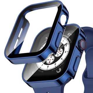 ภาพหน้าปกสินค้าเคสกันน้ํา สําหรับ Apple Watch Series 8 7 6 5 4 SE เคสป้องกันหน้าจอ ขอบตรง กันชน เคส Apple Watch ที่เกี่ยวข้อง