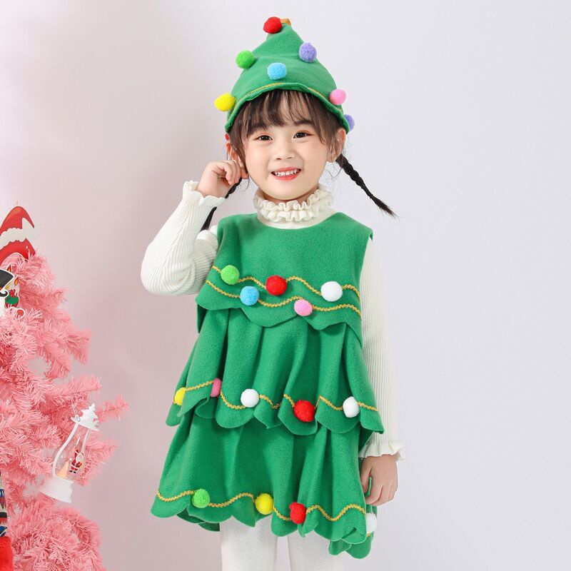 Fast delivery Children's Christmasชุดคริสมาสเด็กผู้หญิง🎄 ชุดเด็ก เสื้อ