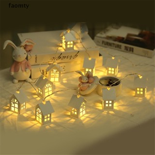 [faomty] สายไฟหิ่งห้อย Led รูปบ้านต้นคริสต์มาส 2 เมตร 10 ชิ้น
 Th