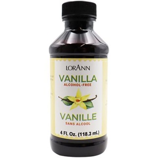 LORANN Alcohol Free Vanilla 4 Oz. กลิ่นวานิลาปราศจาคแอลกอฮอลล์ (118 ml) (06-7601-03)