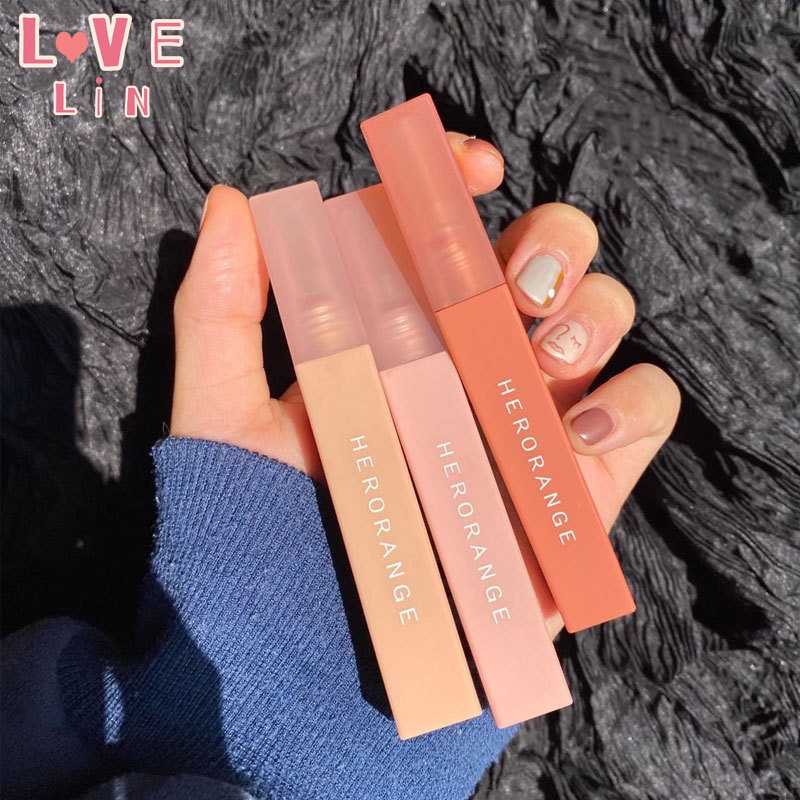 lovelin-herorange-ลิปสติก-ลิปโคลน-เนื้อแมตต์-สีขาว-เครื่องสําอางแต่งหน้า