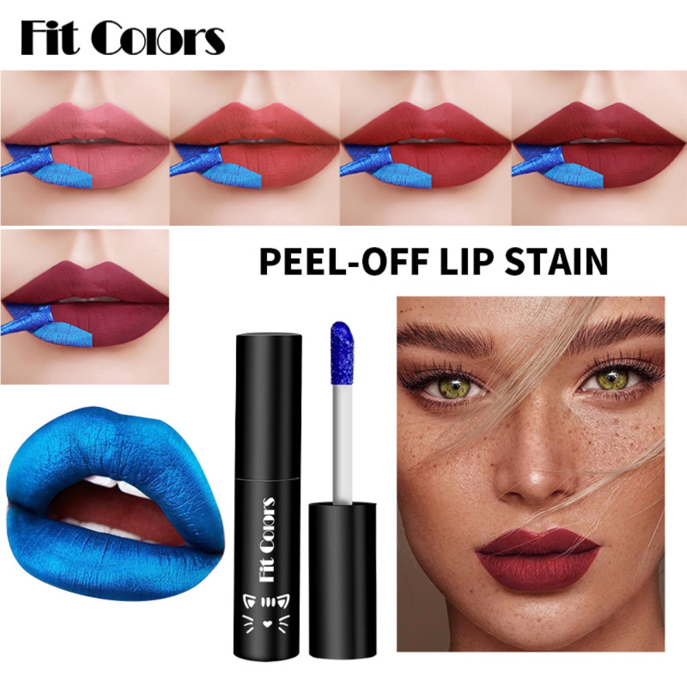 พอดีสีที่น่าอัศจรรย์-peel-off-liquid-lipstick-non-stick-cup-tear-off-lip-gloss-wonder-liquid-blading-peel-amp-เปิดเผยลิปกลอสลิปกลอสสีแดงลิปทินท์
