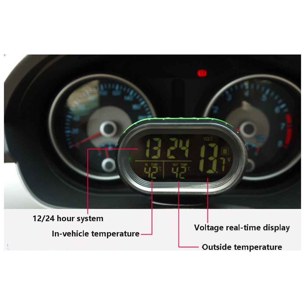 นาฬิกาดิจิตอล-พร้อมเครื่องวัดอุณหภูมิ-แบบดิจิตอล-หน้าจอ-lcd-สำหรับติดรถยนต์