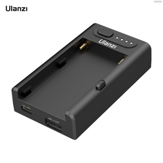 Ulanzi NP-F01 ที่ชาร์จแบตเตอรี่กล้อง อเนกประสงค์ สําหรับแบตเตอรี่ F550 F750 F970 NP-F 22W อินพุต เอาท์พุต Type-C PD USB-A และ D-TAP