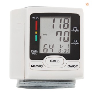 Aut เครื่องวัดความดันโลหิตอัตโนมัติ หน้าจอ LCD ดิจิทัล สําหรับวัดอัตราชีพจร