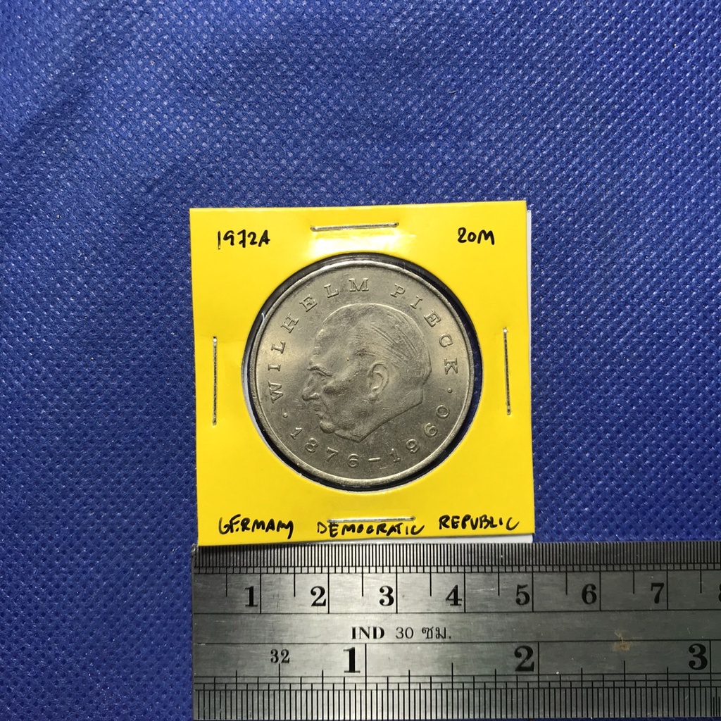 no-60787-ปี1972a-german-democratic-republic-เยอรมันตะวันออก-20-mark-เหรียญสะสม-เหรียญต่างประเทศ-เหรียญเก่า-หายาก-ราคาถูก
