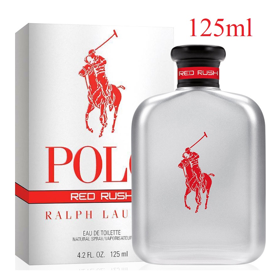 RALPH LAUREN POLO RED RUSH Eau De Toilette 125ml (รุ่นเทสเตอร์กล่องสี
