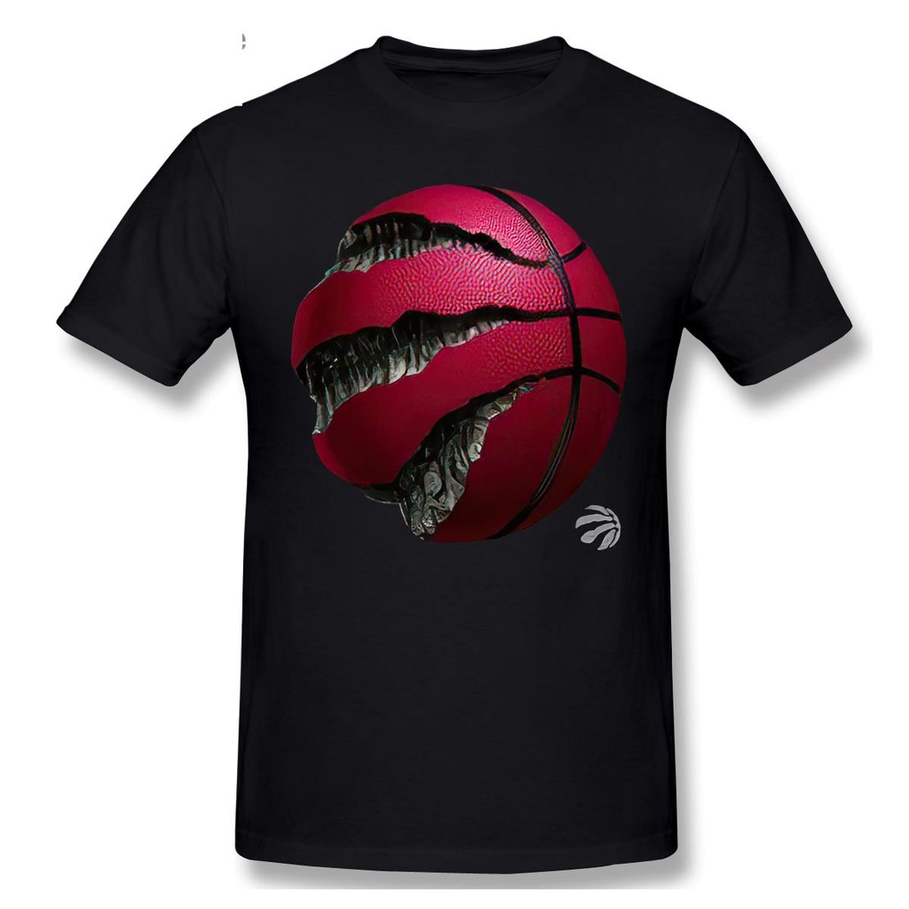 เสื้อยีด-โตรอนโตเสื้อยืดสตรีทแวร์ฤดูร้อนสําหรับผู้ชาย-raptors-วัยรุ่นสีดําเที่ยงคืนมาสคอตเสื้อยืด