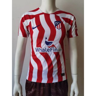 เสื้อกีฬาแขนสั้น ลายทีมชาติฟุตบอล Atletico Madrid 2022-23 ชุดเหย้า สําหรับผู้ชาย