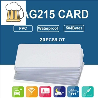 ภาพหน้าปกสินค้าการ์ดเปล่า NFC สีขาว สําหรับแท็ก PVC NTAG215 กันน้ํา 504 ไบต์ 20 ชิ้น ที่เกี่ยวข้อง