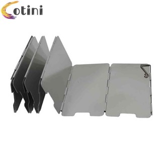 9 Plates Foldable Burner Windshield Outdoor Camping Cooking Wind Shield