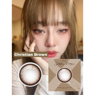 โปรสุดคุ้ม  1แถม 1DREAM COLOR ONE คอนแทคเลนส์ สี CHRISTINE BROWN/ DIA14.2/BC 8.6/ค่าอมน้ำ42ค่าสายตา 0.50D-10.00D