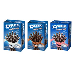 Oreo โอรีโอ้ เวเฟอร์โรล 54 กรัม ขนม เวเฟอร์ สอดไส้ครีม ช็อคโกแลต สตอเบอร์รี่