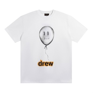 ❤ ❀ [พร้อมส่ง] ❤Drew ใหม่ เสื้อยืดลําลอง แขนสั้น คอกลม พิมพ์ลายตัวอักษร ทรงหลวม สําหรับผู้ชาย และผู้หญิง