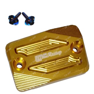 ฝาปิดปั๊มดิสเบรคหน้า สีทอง ฝาปั๊มบน ดิสเบรคหน้า น๊อตไทเท MSX M-SLAZ Z125 CNC ฝาดิส aumshop239