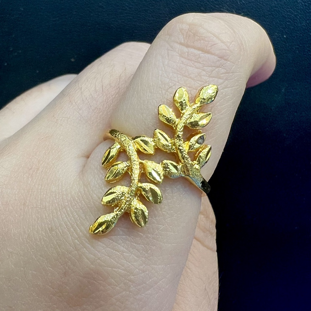 แหวน2สลึง-แหวนใบมะกอก-แหวนทองชุบ-แหวนทอง-แหวนทองเหมือนแท้แยกไม่ออก-แหวน-ทองไมครอน-ทองโคลนนิ่ง-ช่างทองจิวเวลรี่