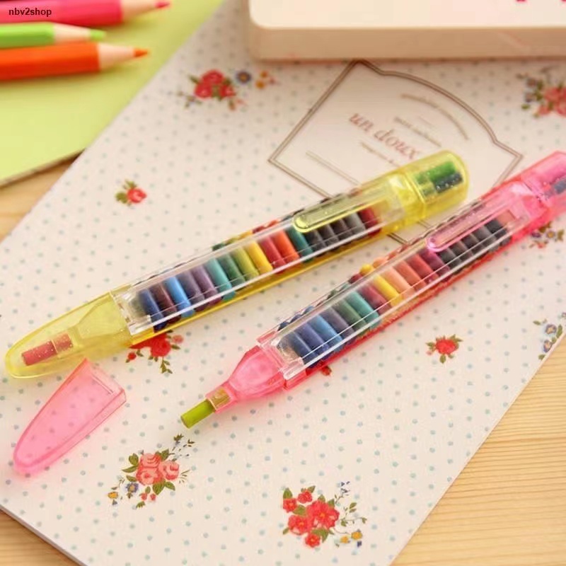 ดินสอสี-20-สี-สร้างสรรค์-นักเรียน-วาดภาพ-หลากสี-ศิลปะ-เขียน-ปากกา-สําหรับเด็ก-ของขวัญ-อุปกรณ์เครื่องเขียน