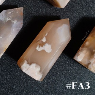 FA3 ซากุระอาเกต Sakura Agate ทรงแท่ง #point #tower แท่งนี้ ลวดลายดอกไม้ สวย สูง 5.7 cm