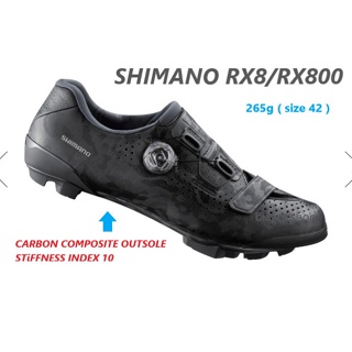 SHIMANO  RX800  WIDE  รองเท้าเสือภูเขาพื้นคาร์บอน