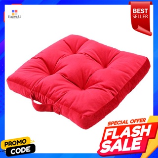 เบสิโค เบาะรองนั่งเหลี่ยมกำมะหยี่ ขนาด 18x18x2 นิ้ว สีแดงBESICO Square velvet cushion, size 18x18x2 inches, red