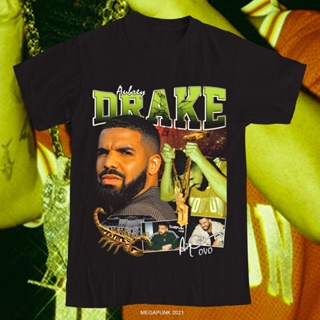 เสื้อยืด DRAKE RAP TEEStreetwear ผู้ชายเสื้อยืดผู้หญิง