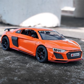 โมเดลรถยนต์ Audi R8 สเกล 1:24 ของเล่น ของสะสม ของขวัญวันเกิด สําหรับเด็กผู้ชาย