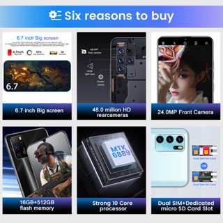 ภาพขนาดย่อของภาพหน้าปกสินค้าโทรศัพท์มือถือ vivo y30s โทรศัพท์ โทรศัพท์เล่นเกม ROM 512GB สมาร์ทโฟน 5G 100% โทรศัพท์ราคาถูก รับประกัน 2 ปี จากร้าน zh6k1dld0_ บน Shopee ภาพที่ 5