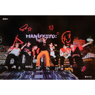 โปสเตอร์ รูปถ่าย นักร้อง เกาหลี ENHYPEN 엔하이픈 MANIFESTO 2022 POSTER 24”x35” BOY Group K-pop Hip-hop EDM R&amp;B