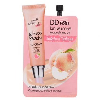 Nami Make Up Pro White Peach DD Cream 7g นามิ เมคอัพโปร วท์ พีช ดีดีครีม เบลอรูขุมขน (1ซอง)