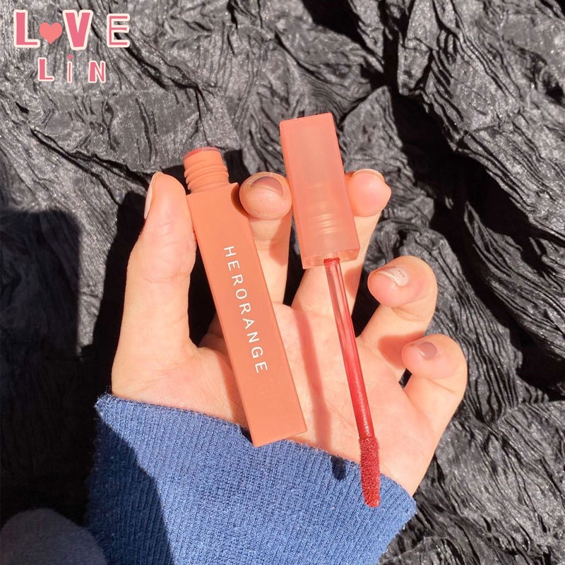 lovelin-herorange-ลิปสติก-ลิปโคลน-เนื้อแมตต์-สีขาว-เครื่องสําอางแต่งหน้า