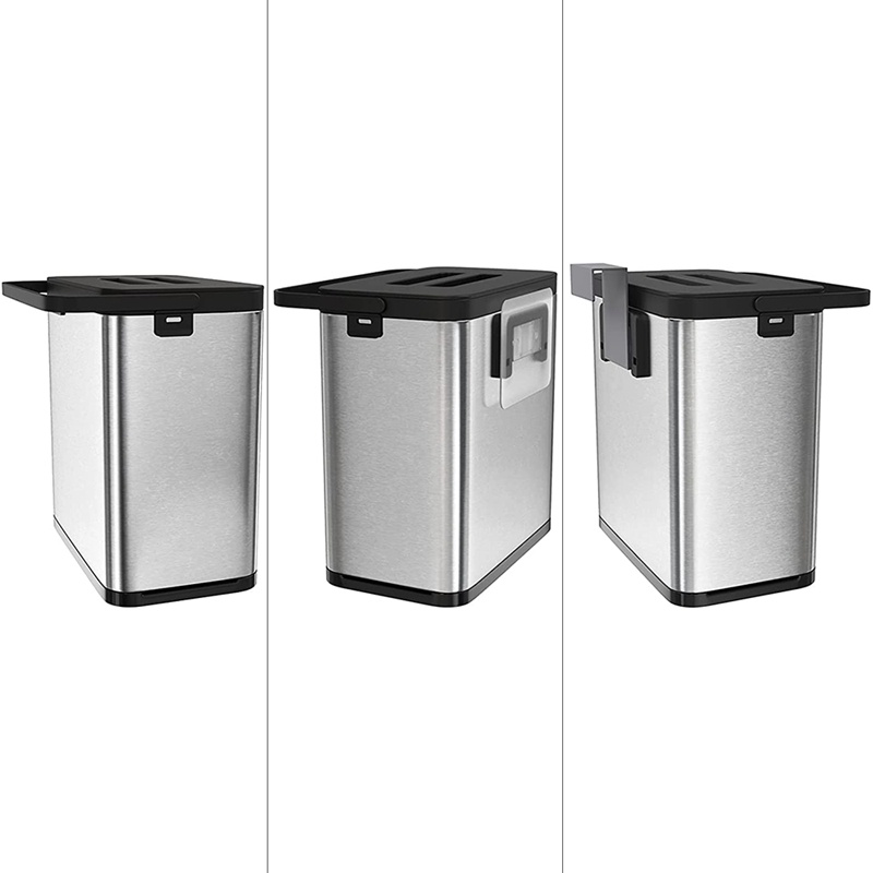 feidash-ถังขยะแขวนผนัง-ประตู-ตู้-ห้องครัว-โต๊ะ-ผนัง-และตู้-ป้องกันลายนิ้วมือ-3-ลิตร