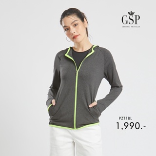 GSP Jacket : เสื้อแจ็คเก๊ต แขนยาว สีเทาเข้ม แถมสีเขียว (PZT1BL)