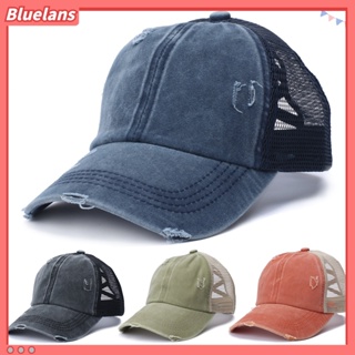 [Bluelans] หมวกเบสบอล ผ้าตาข่าย กันแสงแดด ปรับได้ สไตล์เรโทร