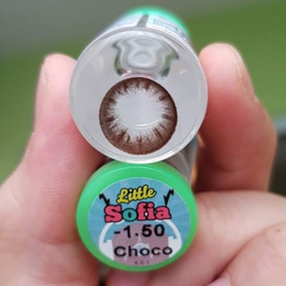 คอนแทคเลนส์ ธรรมชาติ รุ่น  Sofia สีchoco/ดำ Choco/Black มีค่าสายตา (0.00)-(10.00)