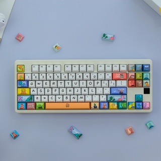 ภาพหน้าปกสินค้าGMK Fancy Keycap, 129 คีย์ PBT Keycaps Cherry Profile DYE-SUB ส่วนบุคคล GMK Keycaps สำหรับแป้นพิมพ์แบบเครื่องกล ที่เกี่ยวข้อง