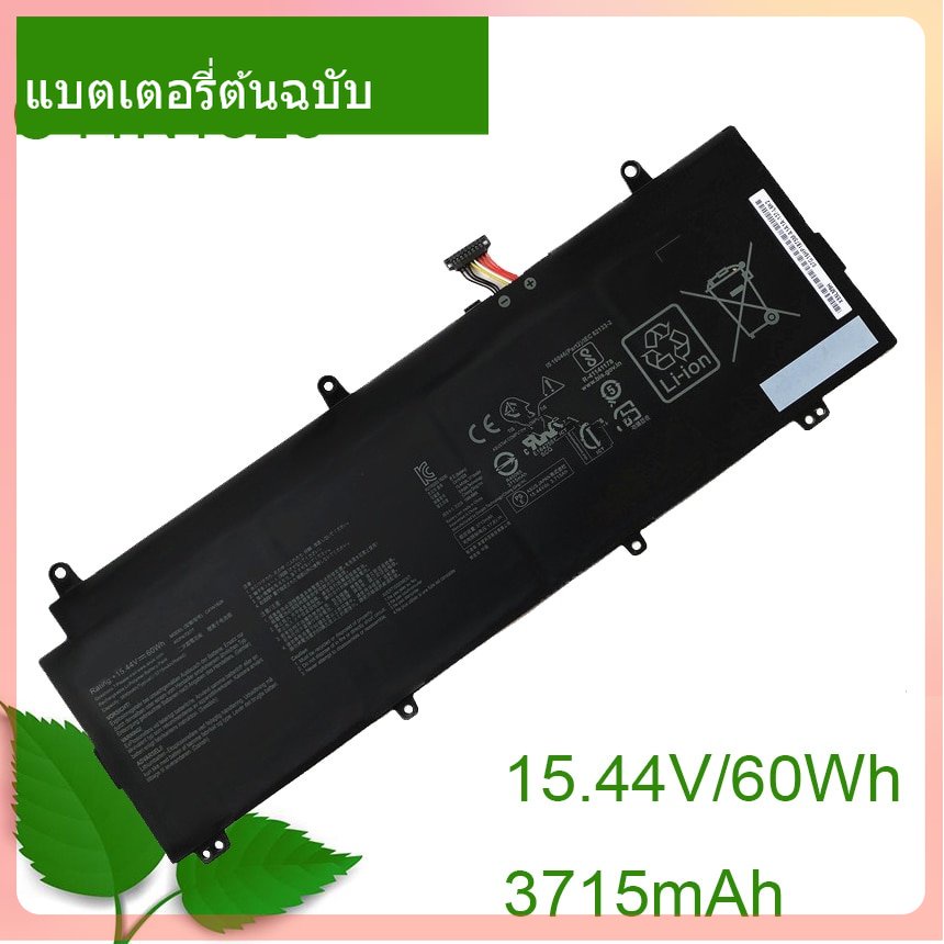 เริ่มแรก-แบตเตอรี่โน้ตบุ๊ค-c41n1828-15-44v-60wh-for-zephyrus-3-gx531-gx531g-gx531gv-gx531gw-gwe-s007t-series-notebook