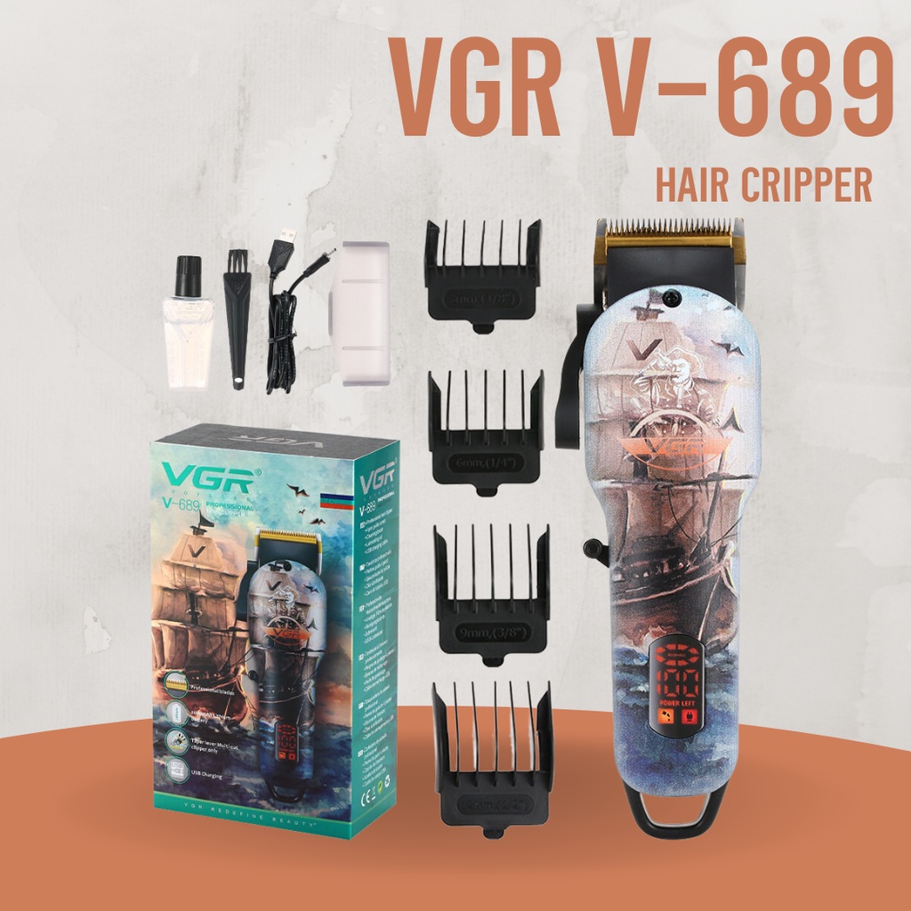 VGR V-689 ปัตตาเลี่ยนแบบไร้สาย (สินค้าพร้อมส่ง) | Shopee Thailand