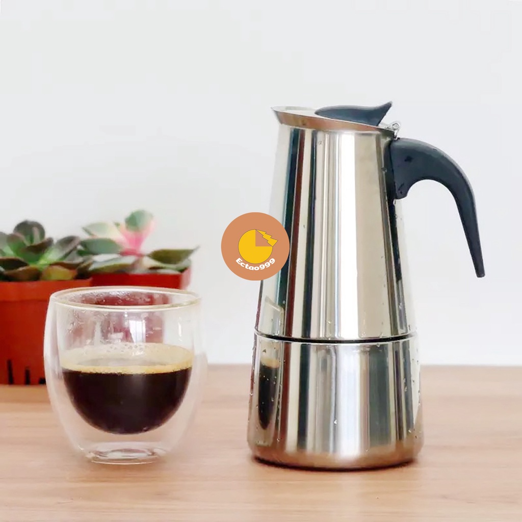 หม้อต้มกาแฟ-หม้อทำกาแฟสด-ต้มกาแฟด้วยแรงดัน-ขนาดพกพา-espresso-maker