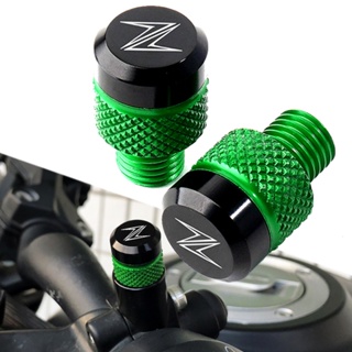 MOW ปิดป้องกัน Kawasaki Z900 Z750 Z650 Z800 Z1000 Z400 Z1000SX Z900RS Z250 Z300กระจกรถจักรยานยนต์ปลั๊กสกรูหมวกกระจกฝาครอ
