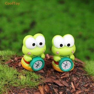 Cooltoy ขายดี นาฬิกาปลุก ลายการ์ตูนกบ ขนาดเล็ก สําหรับตกแต่งบ้านตุ๊กตา 1:12