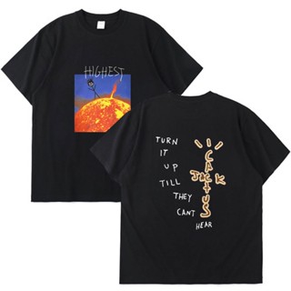 เสื้อทหาร Astroworld Travis Scott Tshirt ผู้ชายผู้หญิงแฟชั่นฤดูร้อนพิมพ์เสื้อยืด 2021 คอผ้าฝ้ายคอกลมแขนสั้นเสื้อยืด Unis