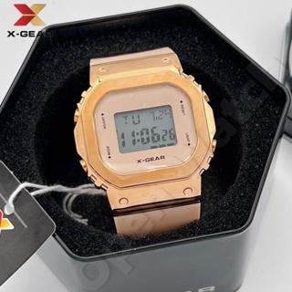 นาฬิกาข้อมือแบรนด์ X- GEAR กันน้ำ 100% ดีไซน์สุดเท่ห์ สวมใส่สบาย หลากหลายรูปแบบ สายเรซิ่น หน้าปัด 37 มม. พร้อมกล่องเหล็ก