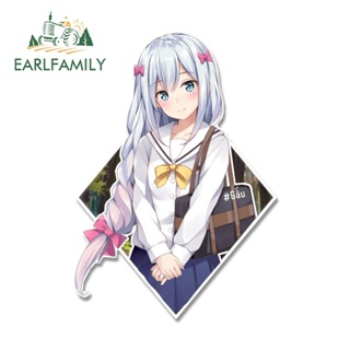 Earlfamily สติกเกอร์ไวนิล ลายอนิเมะ Eromanga Sensei 13 ซม. x 9.2 ซม. สําหรับติดตกแต่งหน้าต่างรถยนต์