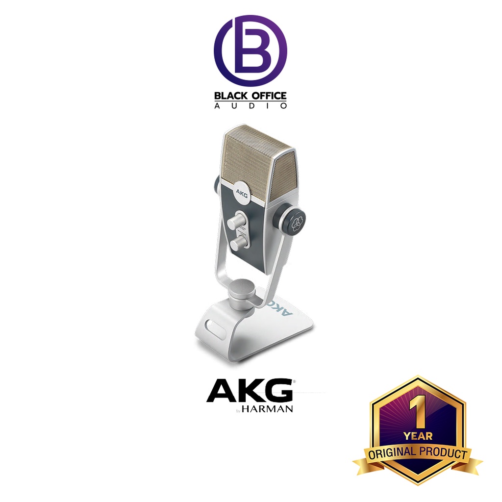 akg-lyra-ไมค์-usb-ไมค์อัดเสียง-บันทึกเสียง-โฮมสตูดิโอ-usb-microphone-blackofficeaudio