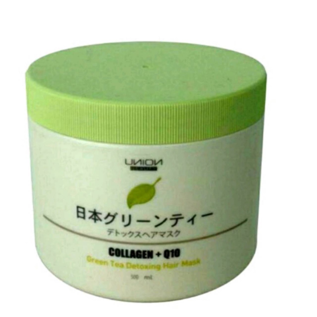 union-beauty-collagen-q10-green-tea-detoxing-hair-mask-ยูเนี่ยนบิวตี้-คอลลาเจน-คิวเท็น-กรีนที-ดีท็อกซ์-แฮร์-มาร์ค1000มล