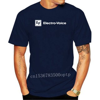 เสื้อยืดน่ารักๆ Camiseta Vintage EV Electro Voice Audio para hombres, camisa con logotipo, 100% algodón, redonda, impres