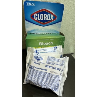 พร้อมส่ง-2-ก้อนclorox-ก้อนทำความสะอาดชักโครกถูกที่สุด-ก้อนไม่แตกและสามารถแบ่งขาย