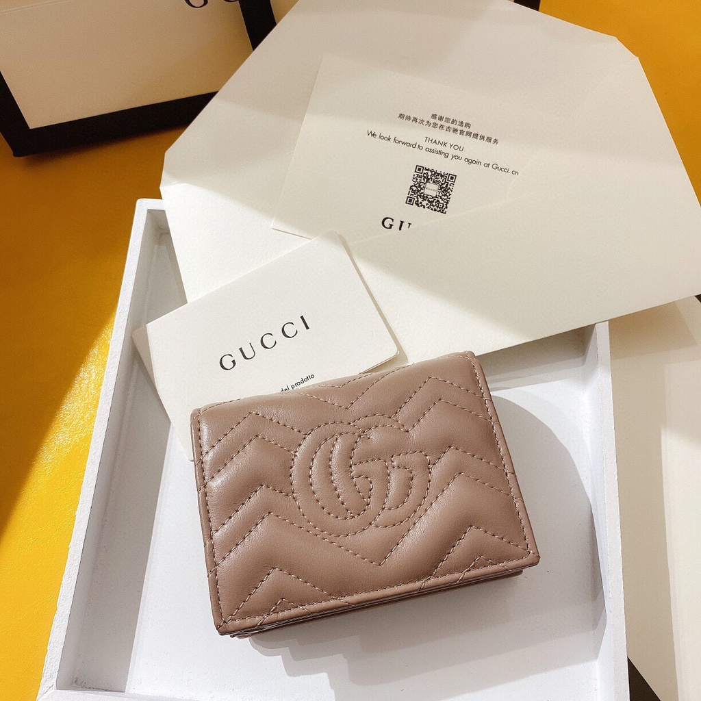 พร้อมส่ง-gucci-marmont-กระเป๋าสตางค์-กระเป๋าเงิน-เหรียญ-หนังแท