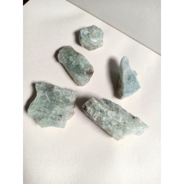 อความารีน-aquamarine-หินดิบ-สีฟ้า-ติดแร่ไมก้า-mica-1-5