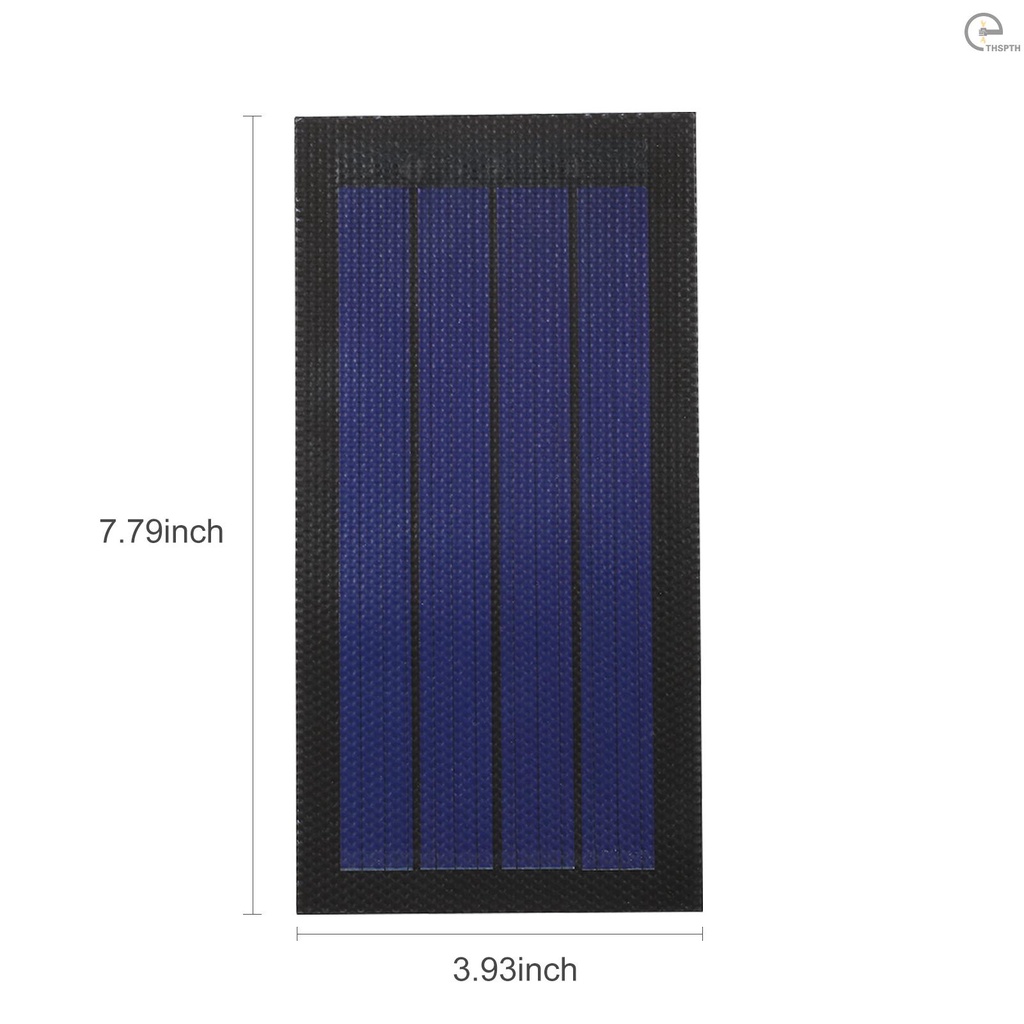 [T&H] 1W 6V Flexible Solar Panel Small Thin Amorphous Silicon Solar ...